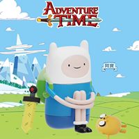 Authentique Jinart Adventure Time Sitting Series Blind Box Figurines Finn Jake BMO Ornement de Bureau Cadeau de Collection