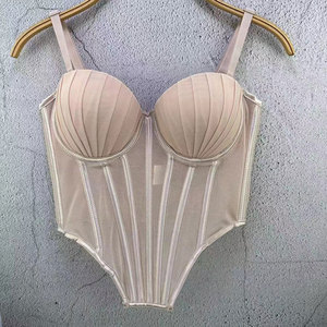 Lingerie extensible en dentelle filetée King Mcgreen Star Net à porter à l'extérieur, haut <span class=keywords><strong>plongeant</strong></span> à armature pour femme - Product Image 4