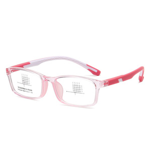 Jamie 8023 Rectangle Plano Lenses TR90 Soft Silicone Frames Ultralight Anti-Slip Children's Eyeglasses Frame - Product Image 3