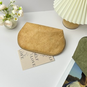 Sac de rangement cosmétique portable personnalisable BOSHIHOHO en Tyvek, sac de toilette en papier kraft pour femmes, fermeture éclair pour usage quotidien - Product Image 6