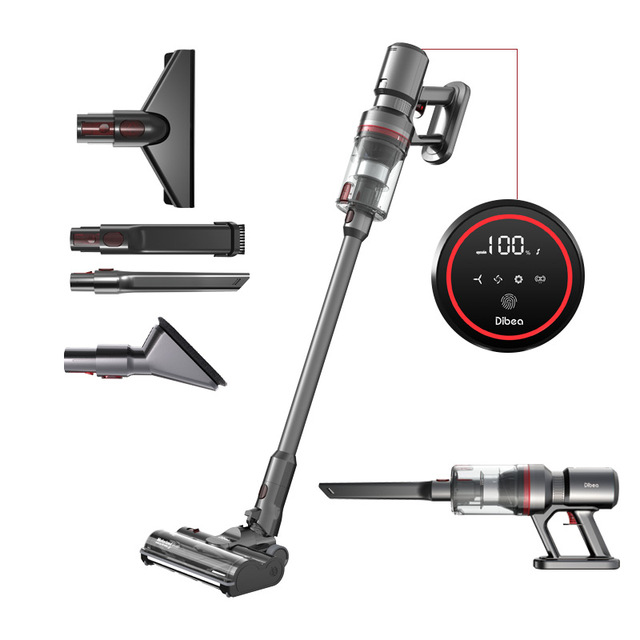 Wholesale OEM ODM Handheld Cordless Dry Vacuum 30Kpa High Suction HEPA Filtration Anti-Tangle Self-Standing Battery Operated