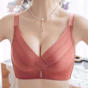 2025 nuovi prodotti senza cuciture Sexy biancheria intima da donna senza anello in acciaio reggiseno piccoli spessori che raccolgono reggiseno regolabile - Product Image 2