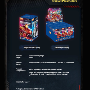 Autentici <span class=keywords><strong>Eroi</strong></span> <span class=keywords><strong>Marvel</strong></span> 04 Blokees Ironman Thor Versione Cinese, Set di Costruzioni, Giocattolo Misterioso in Scatola Cieca, Regalo - Product Image 6