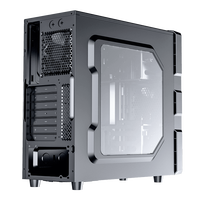 Boîtier PC Gaming Mid Tower GameMax avec ventilateurs FRGB, alimentation ATX, ports USB, chargement par le bas - En stock