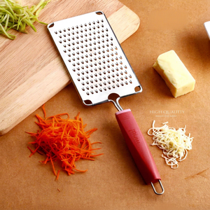 Anax Stainless Steel Cheese Grater <b>Vegetable</b> Slicer <b>Shredder</b> Manual Kitchen Tool Eco-Friendly Safe Ergonomic Handle - Product Image 1