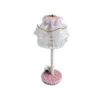 Maison de poupée 1:12, meubles miniatures faits à la main, canapé bleu en peluche et lit de princesse