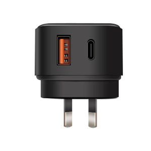 <span class=keywords><strong>Cargador</strong></span> de Pared <span class=keywords><strong>USB</strong></span> Tipo-C de <span class=keywords><strong>Doble</strong></span> Puerto Universal para Android PD QC3.0 con Protección OVP OTP, Enchufes para EE. UU. y UE, 18 W, Eléctrico - Product Image 4