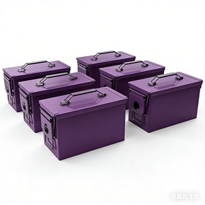 Boîte à munitions en métal M19A1 .30 Cal, étanche et ignifuge, avec serrure, options multicolores - Product Image 6