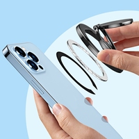 En gros Portable Mini Flexible 360 Rotation Magnétique Doigt Rond Téléphone Anneau Titulaire Support Réglable Mince pour Téléphone