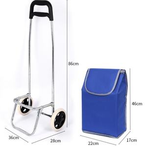 Carrito de Supermercado Multifuncional al por Mayor de Fábrica, Bolsa de Compras de Gran Capacidad con Ruedas - Product Image 2