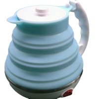 Bouilloire électrique pliable de voyage en silicone de qualité alimentaire OEM