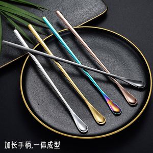Cucharas Largas de Acero Inoxidable 304 de 19 cm y 22 cm, Palitos Mezcladores Reutilizables para Café, Bebidas, Condimentos, Cócteles - Product Image 6