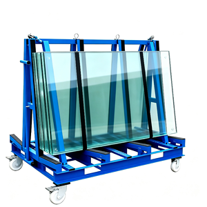 Carretilla de Plataforma Plana Tipo A de Alta Resistencia, Plataforma de Acero Laminado en Frío de 120x75cm, Capacidad de 1500kg, Ruedas Silenciosas de 8'', Mango Plegable - Product Image 2