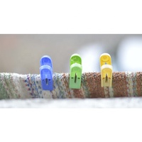 Clips à linge en plastique coloré, 10 pièces, pinces pour vêtements durables, clips colorés