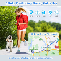 Collier de clôture GPS sans fil pour chien, traceur intelligent 4G avec géo-clôture, application gratuite, historique des itinéraires pour chiens de petite, moyenne et grande taille