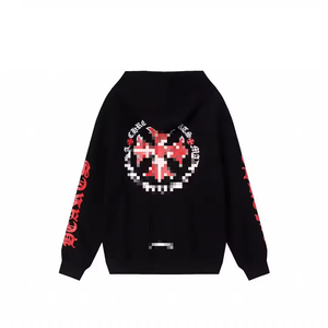 <span class=keywords><strong>Sudadera</strong></span> <span class=keywords><strong>de</strong></span> algodón holgada unisex <span class=keywords><strong>de</strong></span> verano estilo retro americano, tejida a crochet, con diseño Chrome Heart, <span class=keywords><strong>de</strong></span> alta calidad, <span class=keywords><strong>de</strong></span> doble hilo puro. - Product Image 3