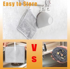 Non-scratch Kitchen Cleaning <b>Towel</b> Wire Dish Cloth Home Appliance <b>Microfiber</b> Kitchen <b>Towel</b> Steel Multipurpose Kitchen Rags - Product Image 6