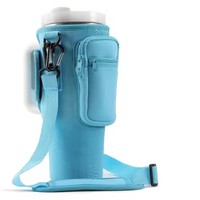 2025 néoprène couleur bonbon extérieur bouteille d'eau sac isotherme avec sangle confortable épaule bouteille en forme de refroidisseurs