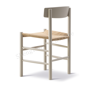 Canada Design ergonomique Caoutchouc Bois Couleur blanche Salle à manger Borge Mogensen Chaises de salle à manger Accoudoir Salle à manger Fauteuil en bois - Product Image 5