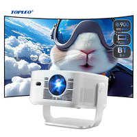 Projecteur intelligent portable Topleo HY450 Max 8K Android 14 1080p pour cinéma maison avec 1000 lumens et Wi-Fi 6 double bande