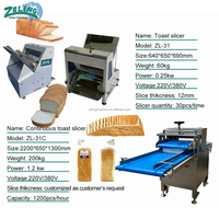 Machine à trancher le pain de bureau de haute qualité, trancheuse automatique pour viande, pain et mantou, machine de boulangerie, prix d'usine
