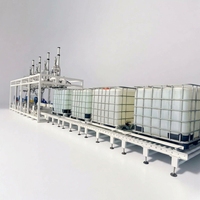 Machine de remplissage automatique à quatre têtes pour pesage au-dessus du niveau de liquide, idéale pour le remplissage de liquides dans l'industrie chimique
