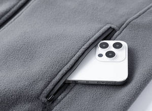 Gilet panciotto in poliestere di alta qualità all'ingrosso da uomo in bianco completo Zip su gilet personalizzato ricamo taglie forti - Product Image 4