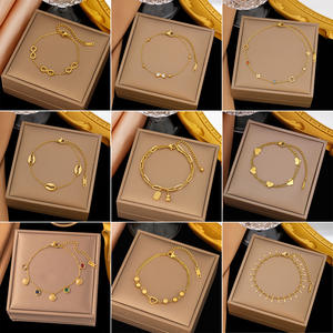 Bracciali a catena e Link di lusso Unisex-maglia lucidata in acciaio inossidabile e braccialetto di fascino <span class=keywords><strong>elegante</strong></span> - Product Image 2