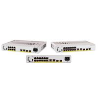 Cisco Catalyst C9200CX-8P-2X2G-A Switch Ethernet Gestionado L3 de 8 Puertos Gigabit PoE+ con 2x10G SFP+ Uplink, 60Gbps, 240W, Sin Ventilador, Empresarial