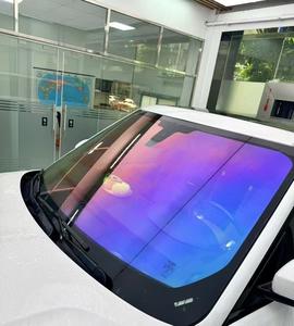 プレミアム断熱性能 高透明度VLT 72% 太陽光遮蔽 パープルブルー カメレオン ウィンドウフィルム 車用 - Product Image 1