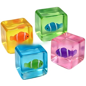 Juguete de descompresión de rebote lento de pez payaso luminoso, juguete de apretar de azúcar de malta con forma de cubo de hielo, superventas transfronterizo - Product Image 5