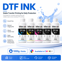 Encre textile DTF 1000g à base d'eau, vente en gros, sans sédiments, pour l'impression sur tissus en coton et polyester, toucher doux