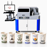 Machine de décoration d'emballages commerciaux, imprimante automatique de gobelets en papier pour la production de marques, solution de fabrication