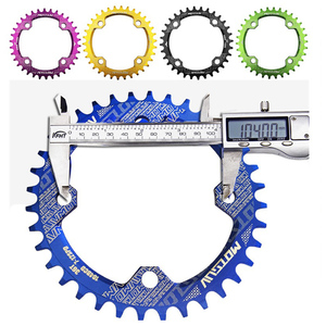 Supuer-platos y bielas circulares para bicicleta de montaña, 104BCD, 32T/34T/36T/38T, de ancho y estrecho - Product Image 6