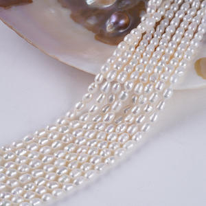 Zhuji Natural 4-5mm Freshwater White Loose Pearls Meter-Shaped Semi-Finished Necklace <b>Bead</b> <b>for</b> DIY Jewelry <b>Bracelet</b> Wholesale - Product Image 4