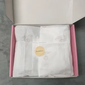 도매 흰색 17gsm 티슈 페이퍼 사용자 정의 포장 종이 인쇄 로고 선물 종이 의류 맞춤형 선물 포장지