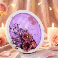 Kit de crème de simulation pour décorations, colle à crème fouettée, crème décorative avec fleurs séchées et perles en résine plastique