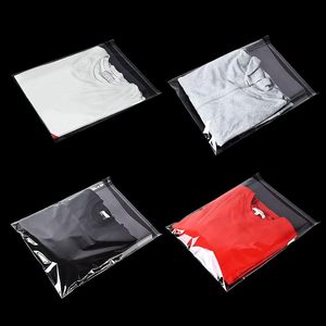 Clear Resealable Cellophane <b>Plastic</b> <b>Bags</b> 10x14 Inch Pack Of 100 For Clothing Packaging Self Sealing Dust Prevention - Product Image 6