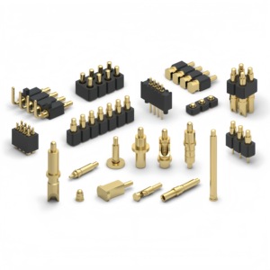 Độ chính xác thành phần điện tử POGO pin kết nối bền cho các ứng dụng PCB mùa xuân POGO Pin mạ vàng mùa xuân-nạp POGO Pin - Product Image 2