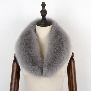 Matériaux de peau d'animal de haute qualité vraie fourrure de raton laveur écharpe d'anneau de fourrure de renard naturel - Product Image 4