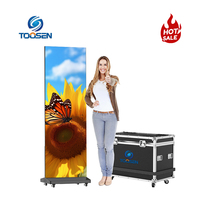 Pantalla LED para Carteles de Interior P2 de Fácil Instalación, Diseño Ligero, Soporte Vertical Plegable, Video Wall LED, Directo de Fábrica TOOSEN