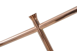 Visualizzazione Abbigliamento Cremagliera per il <span class=keywords><strong>Negozio</strong></span> delle Donne di Disegno In Acciaio Oro - Product Image 3