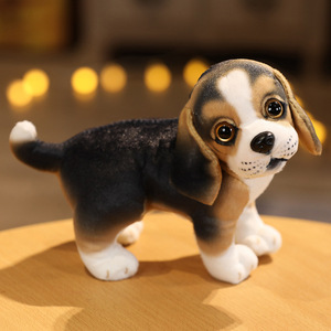 Vente chaude Super doux en peluche Simulation Akita <span class=keywords><strong>chien</strong></span> jouet transfrontalier Labrador noir dos poupée avec PP coton remplissage cadeau - Product Image 3