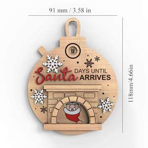 Ornaments Home Decoration <b>Wooden</b> Countdown Ornament Days <b>Till</b> Christmas Decor - Product Image 3