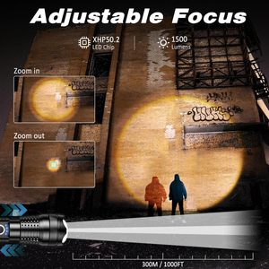 100000 Lumen 4 modes 3000m Pistolet Culasse Blanc Lazer Lumière Rechargeable Usb P70 Chasse Led Torche Tactique Lumière Lampes de Poche - Product Image 2