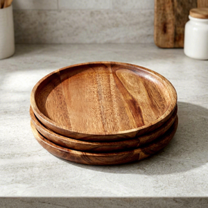 Platos de Madera Duraderos y Ecológicos Hechos a Mano de Alta Calidad, Vajilla Natural para Sándwiches, Ensaladas, Aperitivos, Queso - Product Image 2