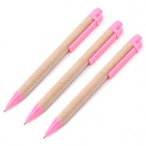 Bolígrafo Deportivo de Cartón Reciclado Ecológico con Logotipo Grabado Personalizado, Tinta Azul/Negra - Product Image 6