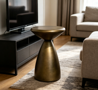 Table d'appoint moderne en acier au carbone, simple et stable, pour salon, chambre, hôtel, appartement, villa, club, café, bureau, table d'angle