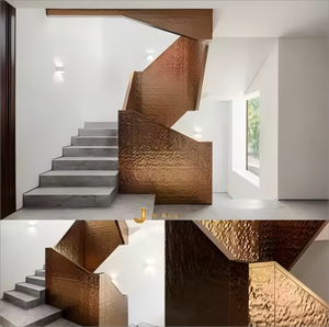 EX218แผ่นโลหะตอกผนังลายศิลปะการออกแบบพื้นผิวด้วยค้อนทำมือพื้นผิวโลหะรูปแบบฟรี - Product Image 4