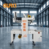 Mesin Penyegel Karton Elektrik GURKI GPETB-36 dengan Printer Label Terintegrasi, Pengemasan Kemasan, Layar Sentuh, untuk Minuman dan Kayu